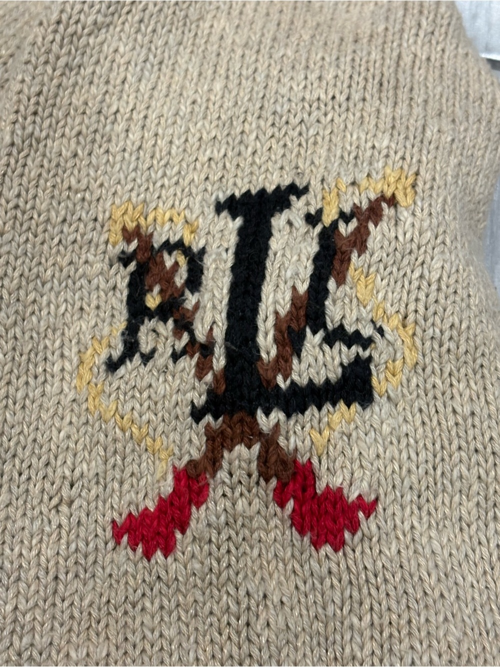 Box #7 exclusive hand knit for lauren ralph lauren sweater size Small - Picture 8 of 12